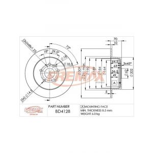 Fremax Brake Disc Rear Pair
