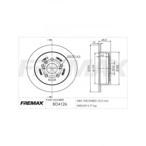 Fremax Brake Disc Rear Pair