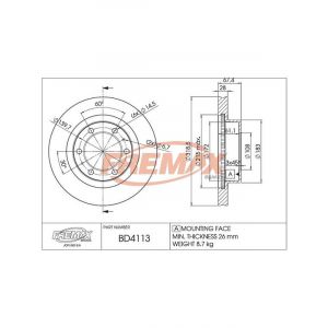 Fremax Brake Disc Front Pair