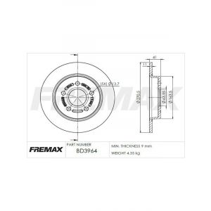 Fremax Brake Disc Rear Pair