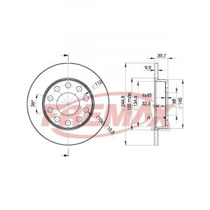 Fremax Brake Disc Rear Pair
