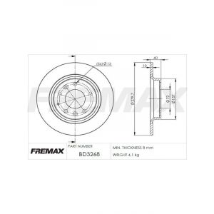 Fremax Brake Disc Rear Pair