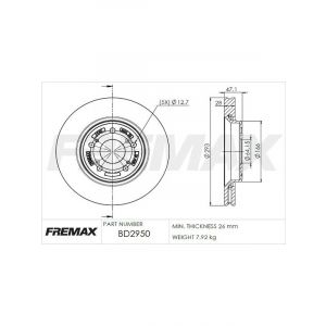 Fremax Brake Disc Front Pair