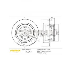 Fremax Brake Disc Rear Pair