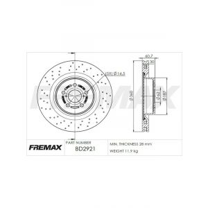 Fremax Brake Disc Front Each