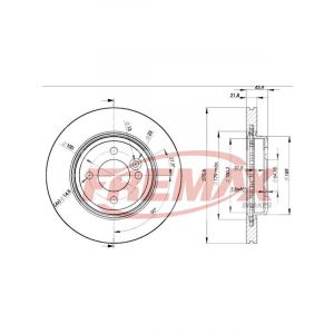 Fremax Brake Disc Front Pair Mini R50 Cooper S One
