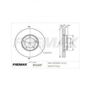 Fremax Brake Disc Front Pair