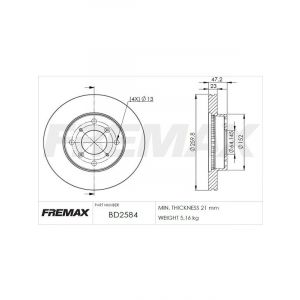 Fremax Brake Disc Front Pair
