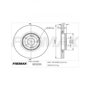 Fremax Brake Disc Front Pair