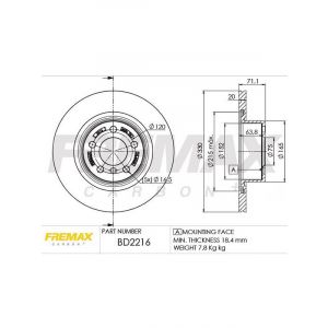Fremax Brake Disc Rear Pair