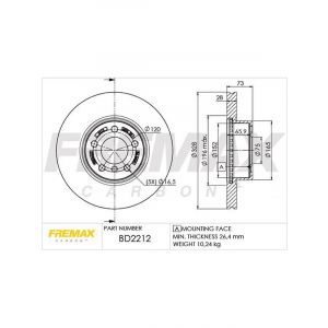 Fremax Brake Disc Front Each