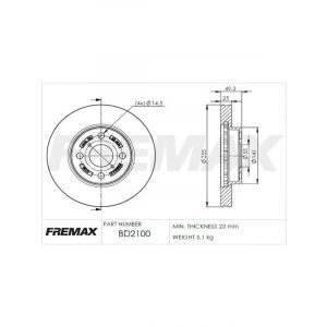 Fremax Brake Disc Front Pair