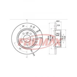 Fremax Brake Disc Rear Pair