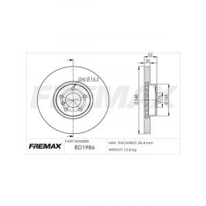 Fremax Brake Disc Front Each