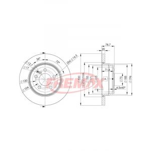 Fremax Brake Disc Rear Pair