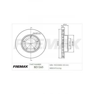 Fremax Brake Disc Front Pair