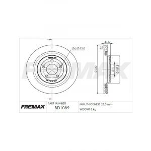 Fremax Brake Disc Rear Pair
