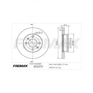 Fremax Brake Disc Front Pair