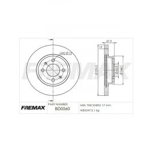 Fremax Brake Disc Front Pair