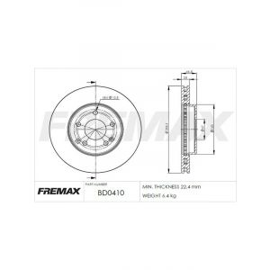 Fremax Brake Disc Front Pair