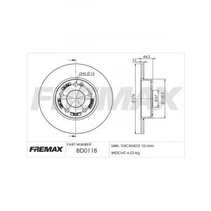Fremax Brake Disc Front Pair