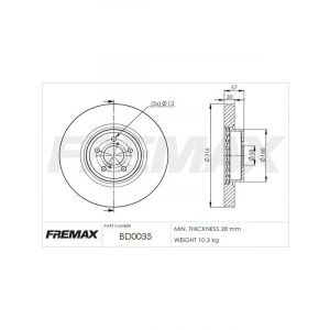 Fremax Brake Disc Front Each