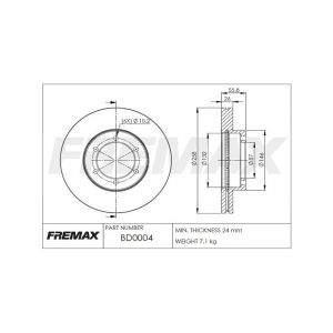 Fremax Brake Disc Front Pair