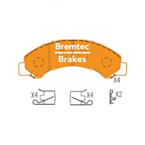 Bremtec Endure 4WD Brake Pad
