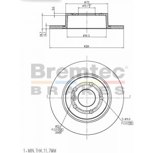 Bremtec Euroline Brake Rotor