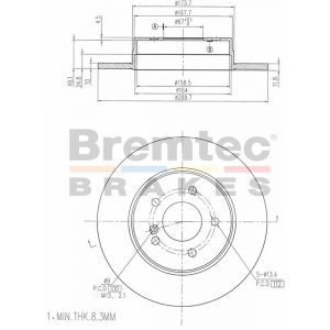 Bremtec Euroline Brake Rotor