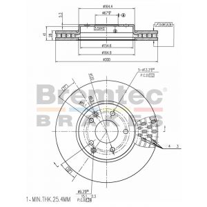 Bremtec Euroline Brake Rotor