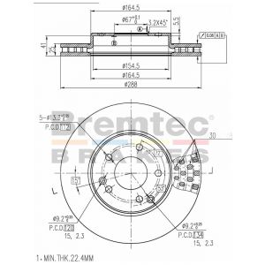 Bremtec Euroline Brake Rotor