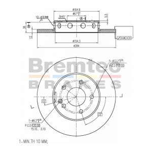 Bremtec Euroline Brake Rotor