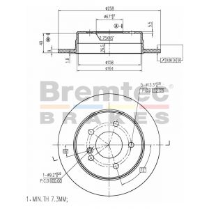 Bremtec Euroline Brake Rotor
