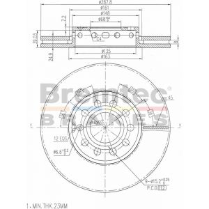 Bremtec Euroline Brake Rotor