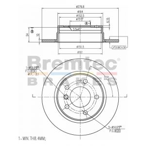 Bremtec Euroline Brake Rotor