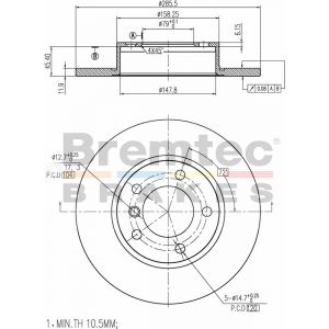 Bremtec Euroline Brake Rotor
