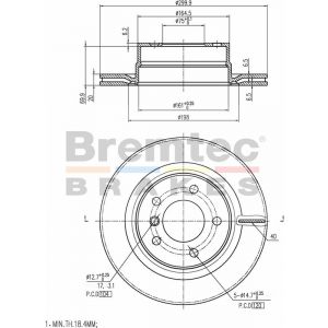 Bremtec Euroline Brake Rotor