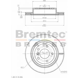 Bremtec Euroline Brake Rotor