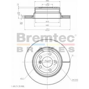Bremtec Euroline Brake Rotor
