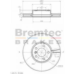 Bremtec Euroline High-Grade Brake Rotor
