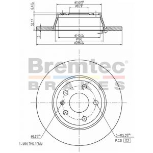 Bremtec Euroline Brake Rotor