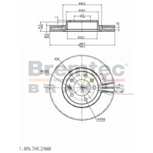 Bremtec Euroline Brake Rotor
