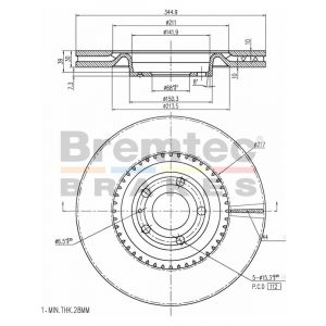 Bremtec Euroline Brake Rotor