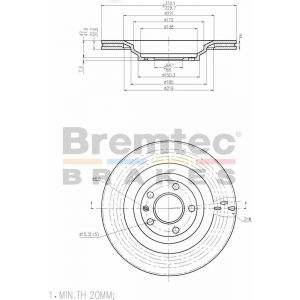 Bremtec Euroline Brake Rotor
