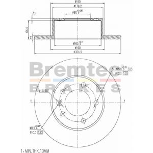 Bremtec Euroline Brake Rotor