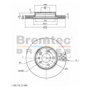 Bremtec Euroline Brake Rotor