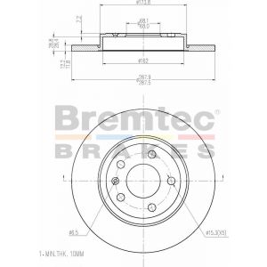Bremtec Euroline Brake Rotor