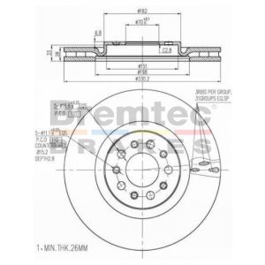 Bremtec Euroline Brake Rotor