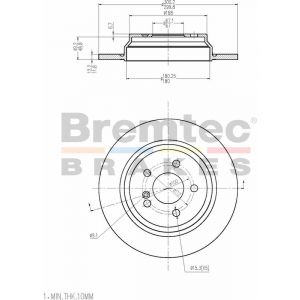 Bremtec Euroline Brake Rotor